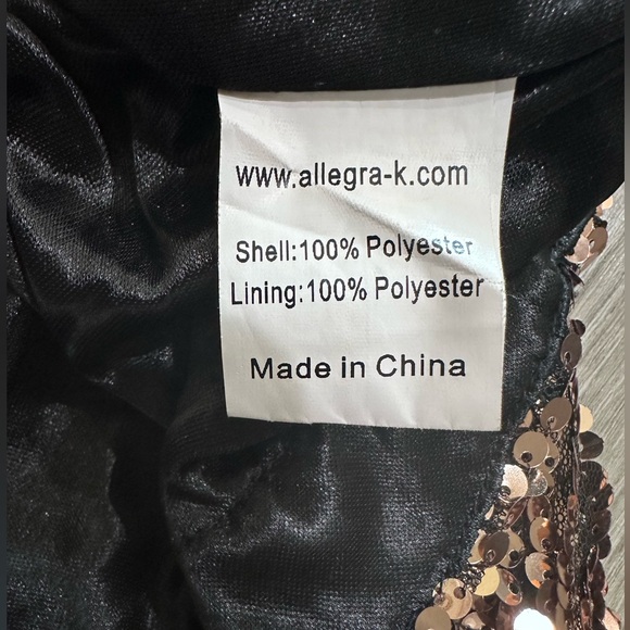 👗 Allegra K Women's Glitter Sequin Spaghetti Strap V-Neck Party Dress ✨ - Picture 10 of 13